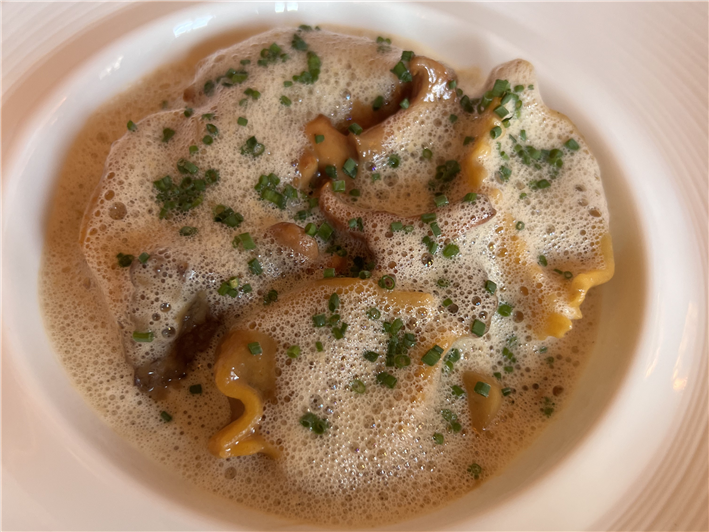 agnolotti with wild mushrooms